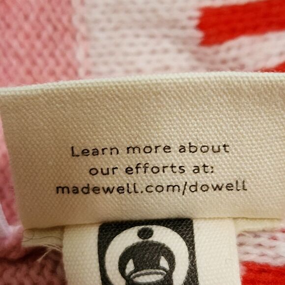 Madewell Fair Isle Mayer Pullover Sweater in Heather Blossom Pink Wool-Blend 2XL - Picture 7 of 9